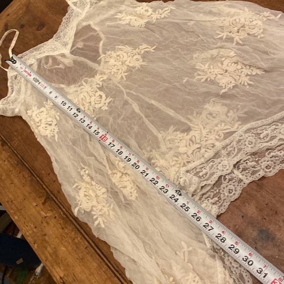 White lace FP sample slip tunic dress. Reserved - Picture 8 of 9